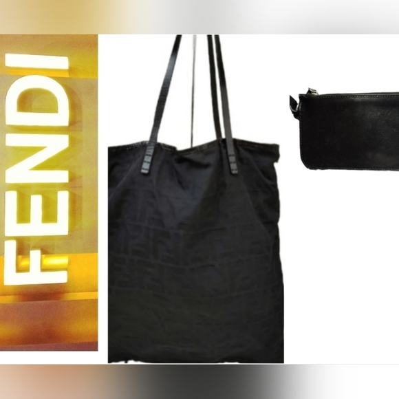 🧧DUO Fendi Zucca Tote w/Pouch🍄+GIFT🧣TRENDING(Copy) - Picture 16 of 16